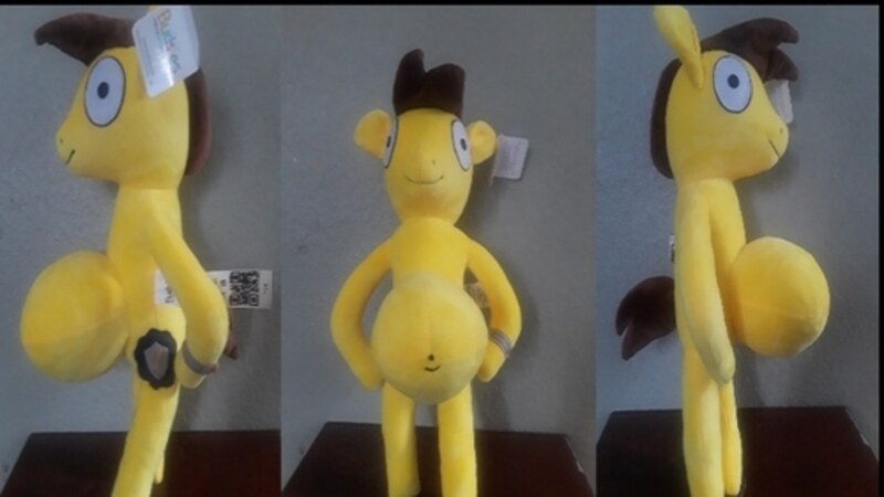 Size: 1000x562 | Tagged: safe, derpibooru import, oc, oc:johnny, anthro, earth pony, custom plush, image, jpeg, plushie