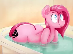 Size: 2775x2058 | Tagged: suggestive, artist:graphenescloset, artist:purple-yoshi-draws, edit, pinkie pie, semi-anthro, adorasexy, alternate cutie mark, ass, backbend, balloonbutt, bath, bathtub, blacked, bottom heavy, butt, chubby, collaboration, cute, cuteamena, female, huge butt, image, impossibly wide hips, large butt, pinkamena diane pie, plot, plump, png, queen of spades, sexy, solo, solo female, the ass was fat, water, wet, wet mane, wide hips