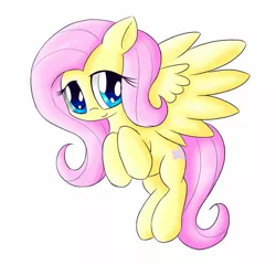 Size: 1501x1437 | Tagged: safe, artist:shadowhawx95, derpibooru import, fluttershy, pegasus, pony, flying, image, jpeg, looking at you, smiling, solo, spread wings, wings