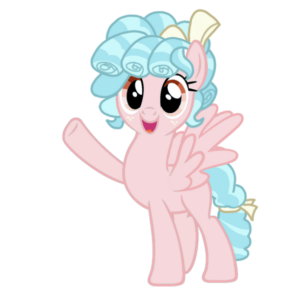 Size: 640x640 | Tagged: safe, artist:千鸟酱, derpibooru import, cozy glow, pegasus, pony, cozybetes, cute, image, older, older cozy glow, open mouth, open smile, png, smiling, solo, spread wings, waving, wings
