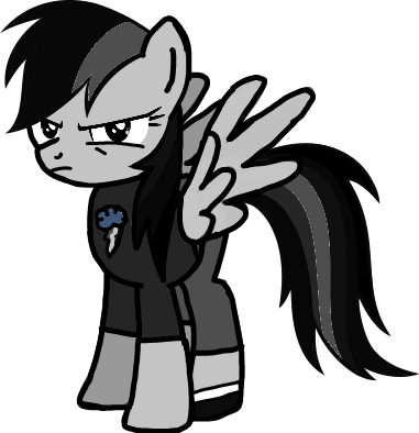 Size: 381x394 | Tagged: safe, artist:pagiepoppie12345, derpibooru import, edit, lightning bolt, rainbow dash, white lightning, pegasus, pony, angry, black and white, clothes, cloud, colorless, grayscale, greybow trash, image, looking at you, monochrome, pants, png, shoes, simple background, solo, transparent background, vector, wings