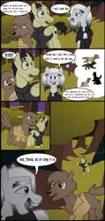 Size: 1280x2683 | Tagged: safe, artist:mr100dragon100, derpibooru import, oc, oc:thomas the wolfpony, bat pony, pegasus, vampire, wolf, wolf pony, comic:a king's journey home, dark forest au's dracula, dark forest au's phantom of the opera (erik), image, jpeg