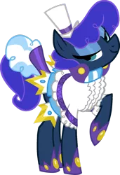 Size: 900x1315 | Tagged: safe, artist:blah23z, derpibooru import, princess luna, sapphire shores, fabulous, image, png, recolor, simple background, solo, transparent background