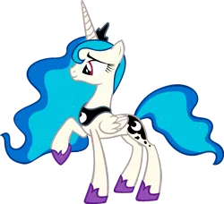 Size: 1600x1456 | Tagged: safe, artist:blah23z, derpibooru import, princess luna, vinyl scratch, alicorn, pony, unicorn, female, image, palette swap, png, recolor, simple background, solo, transparent background, vector