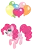 Size: 1352x2048 | Tagged: safe, derpibooru import, pinkie pie, earth pony, pony, balloon, female, floating, image, mare, open mouth, png, simple background, smiling, solo, stock vector, then watch her balloons lift her up to the sky, transparent background
