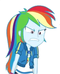 Size: 583x720 | Tagged: safe, derpibooru import, rainbow dash, equestria girls, equestria girls series, holidays unwrapped, spoiler:eqg series (season 2), angry, geode of super speed, gritted teeth, image, magical geodes, narrowed eyes, png, rage, ragebow dash