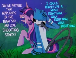 Size: 2048x1563 | Tagged: safe, artist:vinegarclown, derpibooru import, twilight sparkle, anthro, bird, blue jay, pony, aeroplanes and meteor showers, airplanes (song), b.o.b., crossover, crossover shipping, crying, female, hayley williams, image, jpeg, lyrics, male, mare, meme, mordecai, mordetwi, redraw mordetwi meme, regular show, shipping, song reference, straight, teary eyes, text