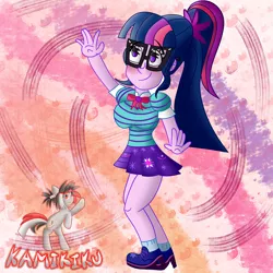 Size: 3000x3000 | Tagged: safe, artist:kamikiku, derpibooru import, sci-twi, twilight sparkle, equestria girls, equestria girls series, image, jpeg