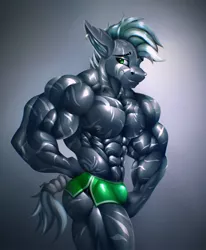 Size: 991x1200 | Tagged: suggestive, artist:rizzyofen, derpibooru import, oc, oc:rizzy stripe, unofficial characters only, anthro, pony, zebra, abs, biceps, clothes, ear piercing, fetish, image, jpeg, male, male nipples, muscle fetish, muscles, muscular male, nipples, nudity, partial nudity, pecs, piercing, smug, stallion, topless, zebra oc