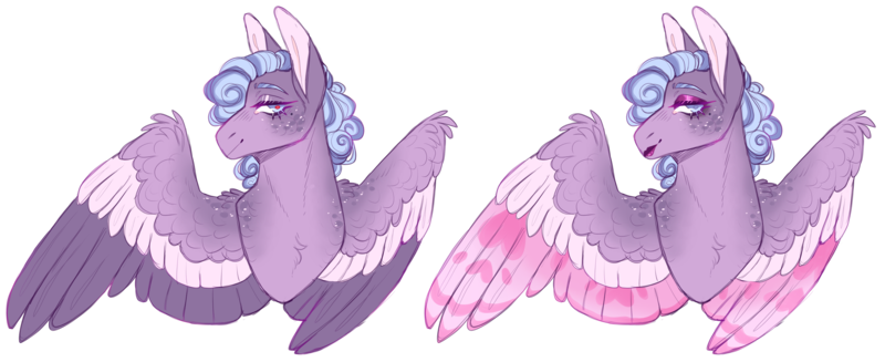 Size: 4880x1996 | Tagged: safe, artist:sleepy-nova, derpibooru import, oc, oc:nettlekiss, pegasus, pony, bust, female, image, magical lesbian spawn, mare, offspring, parent:fluttershy, parent:rolling thunder, parents:rollingshy, png, portrait, simple background, solo, transparent background