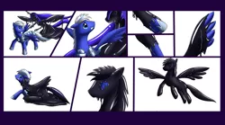 Size: 2700x1500 | Tagged: semi-grimdark, artist:tomek1000, derpibooru import, nightmare moon, oc, oc:dhey, alicorn, goo, goo pony, original species, pegasus, pony, armor, bondage, comic, commission, encasement, eyes closed, female, flying, gritted teeth, high res, image, latex, liquid latex, living latex, male, mare, nightmare, open mouth, png, possession, rubber, shiny, simple background, slime, stallion, transformation, transformation sequence, white background