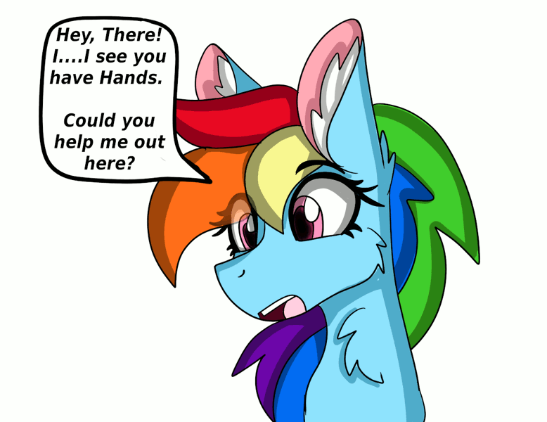 Size: 1200x926 | Tagged: safe, alternate version, artist:cuddlelamb, derpibooru import, rainbow dash, pegasus, pony, :3, :p, animated, behaving like a cat, blushing, cheek fluff, chest fluff, ear fluff, floating heart, gif, hand, heart, image, lidded eyes, offscreen character, offscreen human, open mouth, petting, purring, speech bubble, tongue out