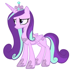 Size: 1600x1600 | Tagged: safe, artist:blah23z, derpibooru import, princess cadance, starlight glimmer, pony, unicorn, female, image, mare, palette swap, png, recolor, simple background, solo, transparent background