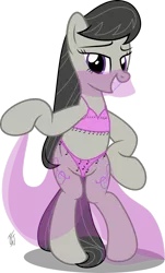 Size: 1901x3155 | Tagged: suggestive, artist:mlp-scribbles, derpibooru import, octavia melody, earth pony, pony, absurd resolution, belly dancer, bipedal, clothes, female, grin, image, midriff, png, see-through, show accurate, smiling, solo, solo female, veil