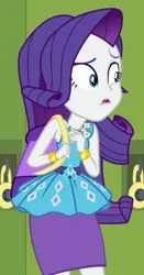 Size: 302x577 | Tagged: safe, derpibooru import, screencap, rarity, equestria girls, equestria girls series, fomo, spoiler:eqg series (season 2), cropped, image, png, solo