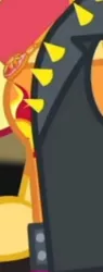 Size: 1920x5048 | Tagged: safe, derpibooru import, screencap, sunset shimmer, equestria girls, equestria girls series, forgotten friendship, boobshot, breasts, busty sunset shimmer, clothes, cropped, cutie mark, cutie mark on clothes, geode of empathy, image, jacket, jewelry, jpeg, leather, leather jacket, magical geodes, necklace, pictures of chests, solo