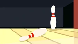 Size: 1280x720 | Tagged: safe, derpibooru import, screencap, slice of life (episode), background, bowling, bowling alley, bowling pin, everything is ruined, image, liminal space, no pony, png, scenic ponyville