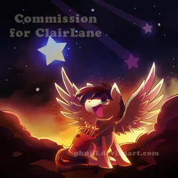 Size: 900x900 | Tagged: safe, artist:phuijl, derpibooru import, oc, oc:apollo heart, pegasus, image, looking up, open mouth, pegasus oc, png, sitting, stars, twilight (astronomy), wings