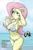 Size: 1000x1500 | Tagged: suggestive, artist:oldskullkid, derpibooru import, fluttershy, equestria girls, belly button, breasts, busty fluttershy, clothes, eating, erect nipples, food, ice, image, jpeg, nipple outline, panties, popsicle, suggestive eating, swimming pool, thong, underwear