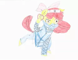 Size: 2200x1700 | Tagged: safe, artist:eleboy, derpibooru import, apple bloom, pony, female, filly, image, jpeg, ninja, solo