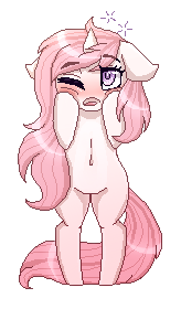 Size: 164x280 | Tagged: safe, artist:inspiredpixels, derpibooru import, oc, unofficial characters only, pony, unicorn, bipedal, female, floppy ears, image, mare, png, solo