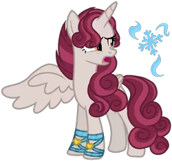 Size: 960x901 | Tagged: safe, artist:dayspringsentryyt, derpibooru import, oc, alicorn, pony, female, image, mare, offspring, parent:king sombra, parent:princess amore, png, simple background, solo, transparent background