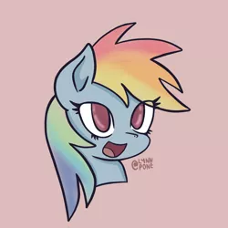 Size: 2048x2048 | Tagged: safe, artist:lynnpone, derpibooru import, rainbow dash, pegasus, pony, cute, digital art, image, png, rainbow, rainbow dash always dresses in style, solo