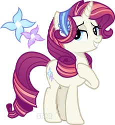 Size: 1280x1388 | Tagged: safe, artist:star-gaze-pony, derpibooru import, oc, oc:crystal flower, pony, unicorn, female, image, mare, png, simple background, solo, transparent background