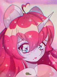 Size: 900x1200 | Tagged: safe, artist:pierogarts, derpibooru import, oc, alicorn, pony, unicorn, 90s anime, bust, icon, image, jpeg, portrait, solo