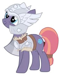 Size: 1048x1318 | Tagged: safe, artist:gmaplay, derpibooru import, sun cross, earth pony, pony, armor, campfire, image, mighty helmet, png, solo