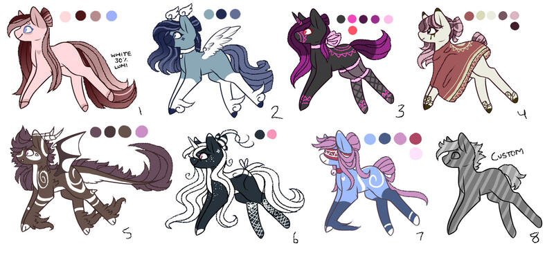 Size: 1705x779 | Tagged: safe, artist:inspiredpixels, derpibooru import, oc, unofficial characters only, pony, adoptable, freckles, image, jpeg