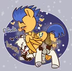 Size: 1264x1249 | Tagged: explicit, artist:lou, derpibooru import, flash sentry, oc, oc:hazel bloons, anal, balls, blushing, cum, derpibooru exclusive, duo, from behind, gay, horsecock, image, interspecies, male, nudity, penetration, penis, png, sex, simple background