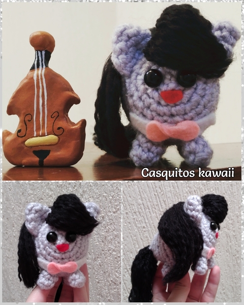 Size: 1024x1280 | Tagged: safe, artist:casquitos kawaii, derpibooru import, octavia melody, earth pony, pony, amigurumi, crochet, handmade, image, irl, jpeg, photo, plushie, solo