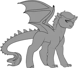 Size: 1872x1641 | Tagged: safe, artist:liefsong, derpibooru import, oc, unofficial characters only, dracony, dragon, hybrid, claws, commission, image, looking at you, patreon, png, simple background, transparent background