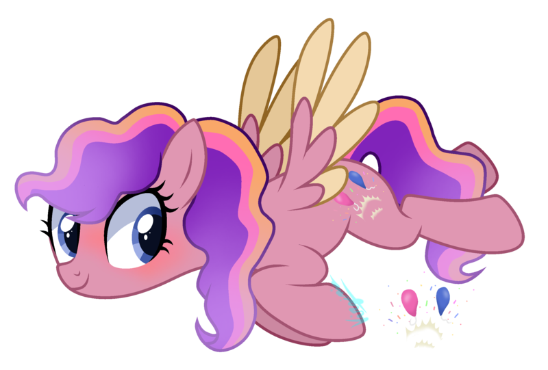 Size: 2568x1736 | Tagged: safe, artist:amicasecretuwu, derpibooru import, pinkie pie, pegasus, pony, alternate design, image, pegasus pinkie pie, png, race swap, simple background, solo, transparent background