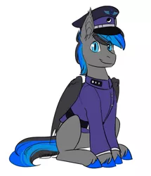 Size: 877x1021 | Tagged: safe, artist:its-gloomy, derpibooru import, oc, oc:candor champion, bat pony, bat pony oc, bat wings, clothes, image, png, uniform, wings