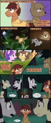 Size: 1280x3090 | Tagged: safe, artist:mr100dragon100, derpibooru import, oc, oc:thomas the wolfpony, rabbit, wolf, wolf pony, comic:a king's journey home, animal, comic, dark forest au's dracula, dark forest au's phantom of the opera (erik), forest, hunting, image, jpeg, tree