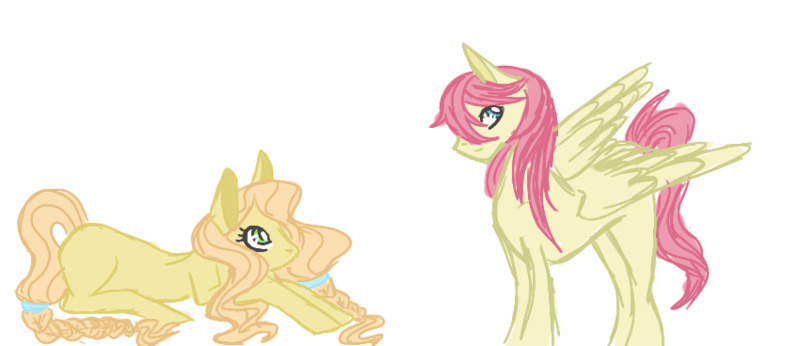 Size: 850x368 | Tagged: safe, artist:citrusskittles, derpibooru import, oc, oc:discovery stars, oc:gala, unofficial characters only, earth pony, pegasus, pony, brother and sister, duo, female, image, male, mare, offspring, parent:big macintosh, parent:fluttershy, parents:fluttermac, png, siblings, simple background, stallion, white background