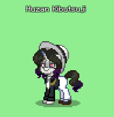 Size: 441x455 | Tagged: safe, derpibooru import, ponified, pony, unicorn, pony town, crossover, demon slayer, image, kimetsu no yaiba, male, muzan kibutsuji, png, solo