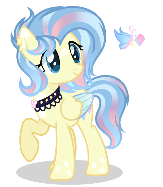 Size: 1748x2002 | Tagged: safe, artist:starshine-sentryyt, derpibooru import, oc, pegasus, pony, choker, female, image, mare, png, simple background, solo, transparent background, two toned wings, wings