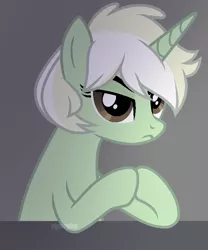 Size: 640x768 | Tagged: safe, artist:pigeorgien, derpibooru import, oc, oc:trefoil clover, unofficial characters only, pony, unicorn, base used, female, image, mare, png, serious, serious face, show accurate, solo