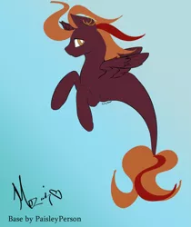 Size: 1280x1527 | Tagged: safe, artist:mezairplush, derpibooru import, oc, unofficial characters only, alicorn, pony, seapony (g4), crepuscular rays, fish tail, flowing mane, flowing tail, horn, image, jpeg, ocean, orange mane, seaponified, signature, smiling, solo, species swap, spread wings, sunlight, tail, underwater, water, wings