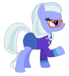 Size: 366x402 | Tagged: safe, artist:firestarter, artist:user15432, derpibooru import, sugarcoat, ponified, earth pony, pony, equestria girls, base used, clothes, cutie mark, cutie mark on clothes, equestria girls ponified, glasses, image, leotard, olympics, png, raised hoof, simple background, sports, sports outfit, sporty style, swimsuit, transparent background