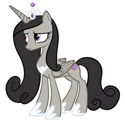 Size: 1600x1600 | Tagged: safe, artist:blah23z, derpibooru import, edit, vector edit, octavia melody, princess cadance, alicorn, pony, alicornified, female, image, palette swap, png, race swap, recolor, simple background, solo, transparent background, vector