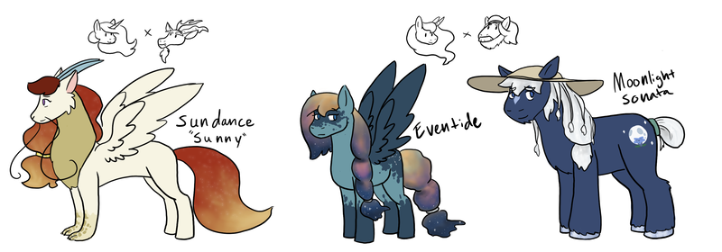 Size: 8000x2800 | Tagged: safe, artist:moonstruck-badger, derpibooru import, discord, princess celestia, princess luna, rockhoof, oc, oc:prince moonlight sonata, oc:princess eventide, oc:princess sundance, earth pony, hybrid, pegasus, pony, cousins, dislestia, draconequus hybrid, female, image, interspecies offspring, male, mare, offspring, parent:discord, parent:princess celestia, parent:princess luna, parent:rockhoof, parents:dislestia, parents:rockluna, png, shipping, siblings, simple background, stallion, straight, white background