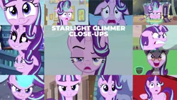 Size: 1280x721 | Tagged: safe, derpibooru import, edit, edited screencap, editor:quoterific, screencap, starlight glimmer, pony, unicorn, a royal problem, equestria girls, mirror magic, road to friendship, the cutie map, the cutie re-mark, the ending of the end, spoiler:eqg specials, :i, angry, close-up, evil grin, evil starlight, floppy ears, glowing horn, grin, horn, i mean i see, i see, image, nightmare, png, quiet, s5 starlight, screaming, smiling, twilight's castle