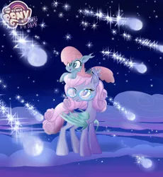 Size: 1280x1392 | Tagged: safe, artist:keafonthelookinglass, derpibooru import, oc, oc:villainy malice, bat pony, pony, cute, female, filly, glasses, image, jpeg, meteor shower, neighflheim, night, night sky, sky, your other pony