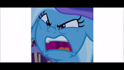 Size: 854x480 | Tagged: safe, derpibooru import, edit, edited screencap, screencap, trixie, to where and back again, among us, angry, animated, image, it's time to stop posting, sound only, uberduck.ai, webm