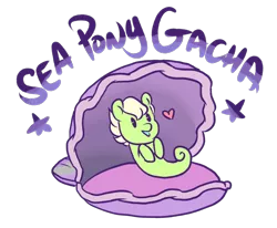 Size: 900x741 | Tagged: safe, artist:lavvythejackalope, derpibooru import, oc, unofficial characters only, pony, sea pony, clam, heart, image, png, seapony oc, shell, simple background, smiling, solo, transparent background