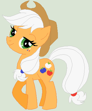 Size: 318x386 | Tagged: safe, artist:jadethepegasus, artist:selenaede, derpibooru import, applejack, earth pony, pony, 4th of july, base used, cowboy hat, female, freckles, gray background, hat, holiday, image, mare, patriotic, png, raised hoof, recolor, simple background